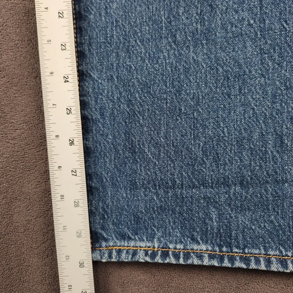 Levis 501 Original‎ Jeans Mens 36x30 Blue Dark Wash Straight Leg Button Fly NEW